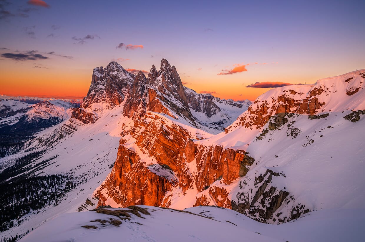 Dolomites Val Gardena: Winter Wonderland
